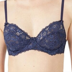 New Adored by Adore Me Women Chelsey Floral Lace Unlined Underwire Bra size 40 D